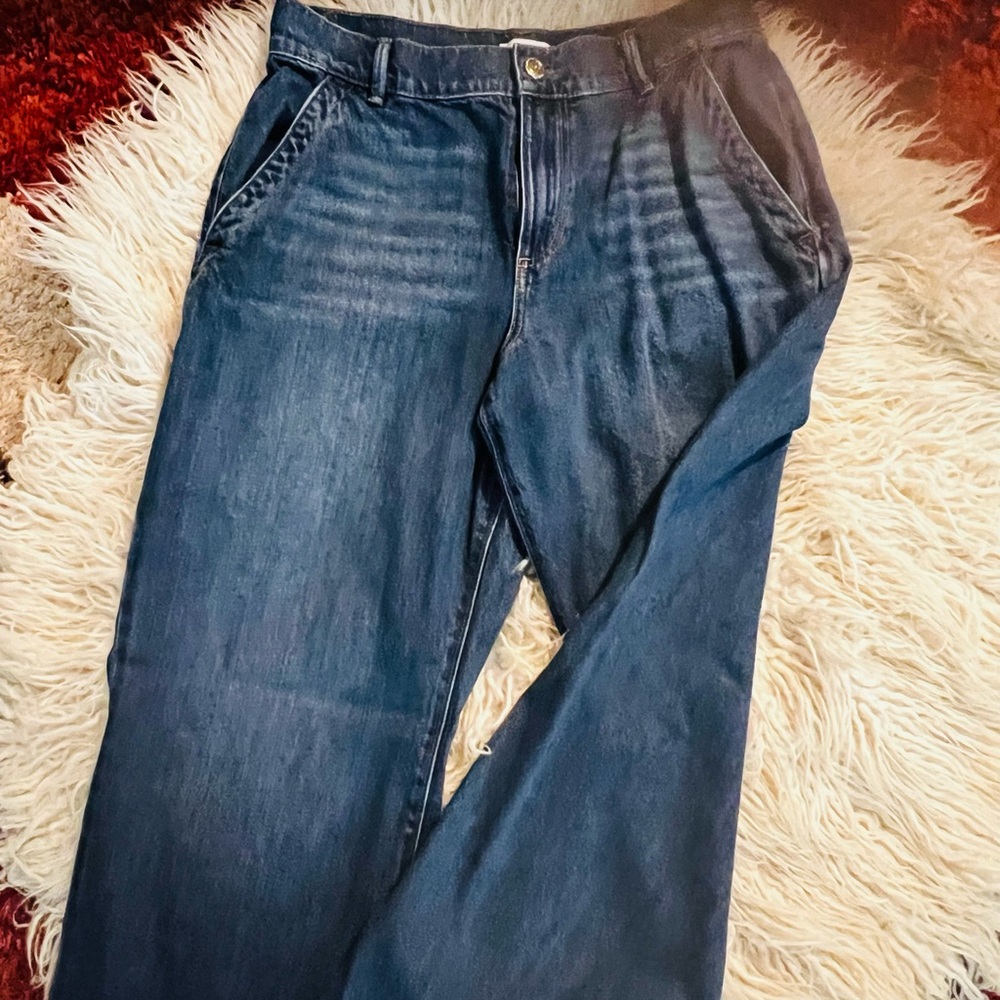 Women’s Dark Blue wide leg Jeans